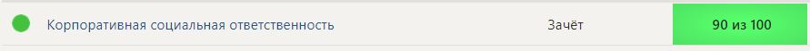 Корпоративная социальная ответственность (все ответы Синергия тесты)