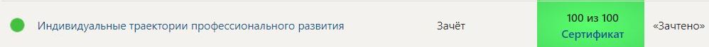 Индивидуальные траектории профессионального развития Синергия ответы на тест