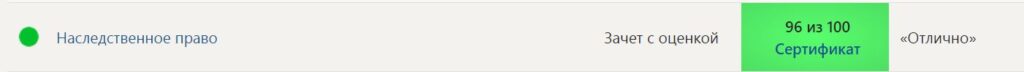 Наследственное право тест Синергия